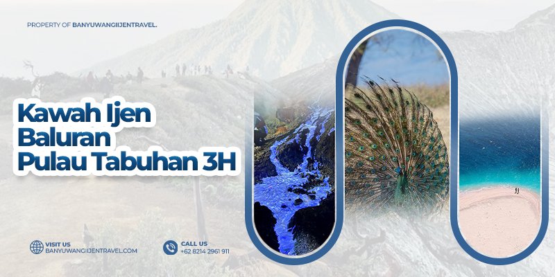 Paket Trip 3 Hari: Ijen, Baluran & Pulau Tabuhan Trip 3 Hari Banyuwangi: Ijen, Tabuhan, Baluran & Destinasi Hits Paket 3 hari eksplorasi destinasi favorit Banyuwangi seperti Kawah Ijen, Pulau Tabuhan, Taman Nasional Baluran, Djawatan dan Rumah Apung Bangsring. Waktu efekti paket wisata banyuwangi 3 hari, trip ijen tabuhan baluran, tour banyuwangi viral, pulau tabuhan snorkeling, ru Banyuwangi Ijen Travel